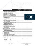 Technical Provision Checklist