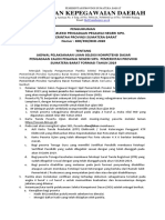 Pengumuman Jadwal SKD CPNS Sumbar 2019 PDF