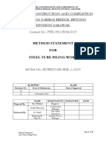 Method Statement - Tube Pilling Work