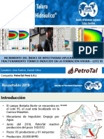 3P Incremento Del Índice de Inyectividad Aplicando La Técnica Del Fracturamiento Térmico Inducido en La Formación Vivian - Lote 95.