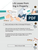 Gains & Losses From Dealing in Property