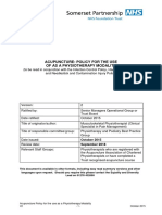 Acupuncture As A Physiotherapy Modality