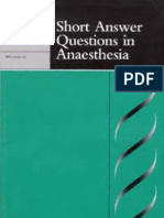 Short Answer Questions in Anaesthesia