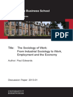 The Sociology of Work PDF