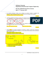 EE 4PM4 Quiz 1 Solutions - 2016-17