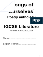 Igcse Poetry Notes For Exam in 2019-20-21