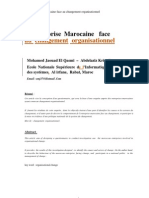 L'Entreprise Marocaine Face Au Changement Organisationnel