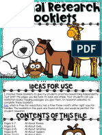 AnimalResearchBookletsforRemoteLearningFreebie PDF