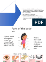 Act # 1 Parts of The Body PDF