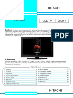 Hitachi L42a403 LCD TV Service Manual