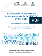 manjonikoTFM0615memoria-Plan Implementación ISO 27001 PDF