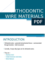 Orthodontic Wire Materials