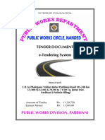 Tender Document E-Tendering System: Public Works Division, Parbhani