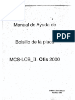 Maniobra Otis 2000 MCS LCB II Manual de Bolsillo de La Placa