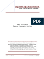 Engineering Encyclopedia: Mass and Energy Balance Preparation and Use