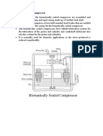 Hermetically Sealed Compressor