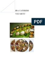 Limra Caterers Veg Menu