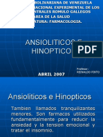 Farmacos Ansioliticos e Hinopticos