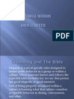 Dressing and Grooming For Business Presentation-1