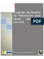 Estándar de Medios de Prevención para Obras Ejecutadas Por OHL PDF