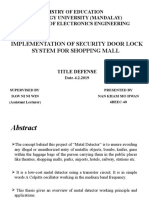 Implementation of Security Door Lock System For Shopping Mall