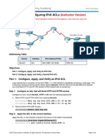 4.1.3.4 Packet Tracer - Configuring IPv6 ACLs PDF