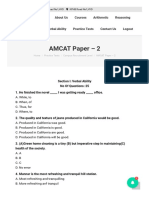 AMCAT Paper - 2: Home About Us Courses Arithmetic Reasoning