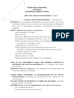 EXAMEN TECNICO PROFESIONAL (Fase Privada)