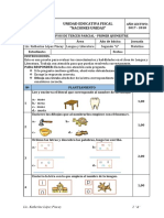 Evaluación de 2do Año