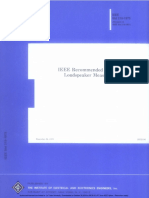 IEEE - 219 1975 - Recommended Practice For Loudspeaker Measurements PDF