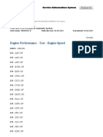 Engine Performance - Test - Engine Speed: 320D and 323D Excavators Hydraulic System