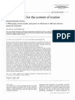 Scientrfic Basis For The Content of Routine Antenatal Care