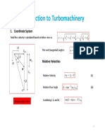 Introduction To Turbomachinery: 1. Coordinate System