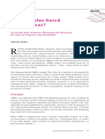 Value Based Management Research Article PDF