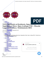 XXIX Diplomado en Residencia, Supervisión y Seguridad en Obras - Bajo El Enfoque PMI - Filosofía Lean Construction y Modelamiento BIM - CAPI 08