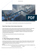 Sizing of Steam Lines PDF