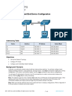 Lab - Basic Switch and End Device Configuration: Topology