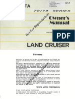 Land - Cruiser - 78 - Series Owner Manual PDF