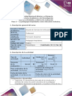 Paso 2. La Pedagogía Hospitalaria Como Educación Inclusiva