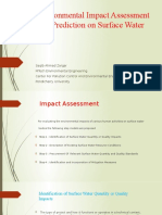 Environmental Impact Assessment and Prediction On Surface Water