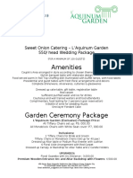 Amenities: Sweet Onion Catering - L'Aquinum Garden 550/ Head Wedding Package