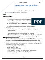 Glass Ionomer Restoration: Definition