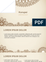 Korupsi: Lorem Ipsum Dolor