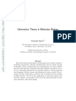 Information Theory in Molecular Biology: Christoph Adami