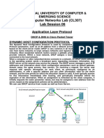 Computer Networks Lab (CL307) Lab Session 06: National University of Computer & Emerging Science