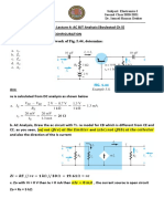 AC BJT Analysis Lecture 4