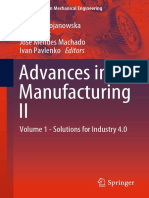 Advances in Manufacturing II: Justyna Trojanowska Olaf Ciszak José Mendes Machado Ivan Pavlenko Editors