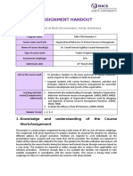 Assignment Handout OB HRM