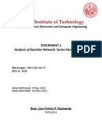 Mapúa Institute of Technology: Analysis of Resistive Network: Series-Parallel Circuits