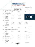 Worksheet - Iii: Class: C4 (C Batch) Subject: Mathematics